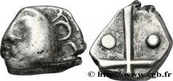 GALLIA - SOUTH WESTERN GAUL - PETROCORES / NITIOBROGES, Unspecified Drachme “au style flamboyant”, S. 200