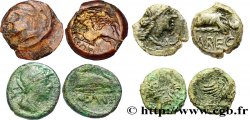 Gallia Lot de 4 bronzes