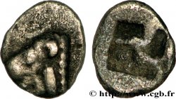 MASSALIA - MARSEILLE Hémiobole à la tête de lion, à gauche, du type du trésor d’Auriol 