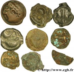 GAULE BELGIQUE - CELTIQUE Lot de 8 potins