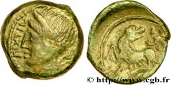GALLIA - CARNUTES (Región de la Beauce) Bronze PIXTILOS classe II à la louve et au lézard