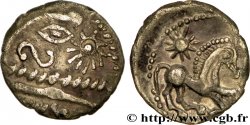 BELLOVAQUES (Région de Beauvais) Quart de statère d argent à l astre
