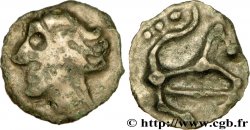 SÉQUANES - HELVÈTES, Incertaines (Suisse actuelle) Potin au cheval filiforme, “type de la Tène” TB+/TTB+