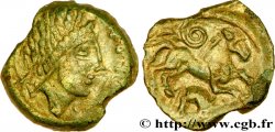GALLIA - CARNUTES (Area of the Beauce) Bronze PIXTILOS classe X au cheval et au sanglier