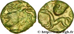 GALLIA BELGICA - AMBIANI (Regione di Amiens) Bronze à la tête coupée de face