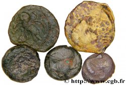 GALLIA - SANTONES / MID-WESTERN, Unspecified Lot de 2 petits billons, de 2 bronze CONTOVTOS et d’une obole