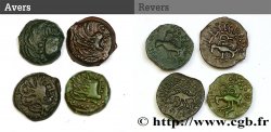 GALLIA SENONES (Regione di Sens) Lot de 4 bronzes YLLYCCI à l’oiseau, classes variées