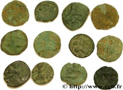 BELLOVAQUES (Région de Beauvais) Lot d’étude - 12 bronzes au personnage courant et assimilés lot