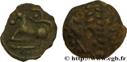 SÉQUANES (Région de Besançon) Lot de 2 potins à la grosse tête laurée