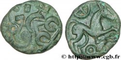 VIROMANDUI (Région du Vermandois) Bronze, imitation du statère d or à l epsilon