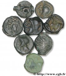 GAULE BELGIQUE - CELTIQUE Lot de 8 potins