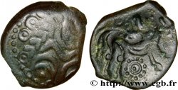 GALLIA - AULERCI EBUROVICES (Regione d Evreux) Bronze au cheval, dérivé de types belges