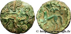 GALLIA BELGICA - AMBIANI (Región de Amiens) Bronze au sanglier et au cheval , DT. 451 var.