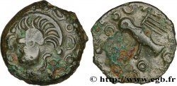 GALLIA BELGICA - MELDI (Regione di Meaux) Bronze à l’aigle et au sanglier, classe I