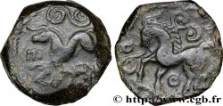 GALLIEN - AULERCI EBUROVICES (Region die Évreux) Bronze EPV au cheval et au sanglier enseigne