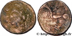 GALLIA - ARMORICA - OSISMII (Región de Carhaix - Finistère) Quart de statère au taureau et à l’aigle - cheval non androcéphale