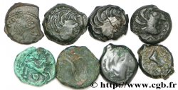 GAULE BELGIQUE - CELTIQUE Lot de 8 bronzes