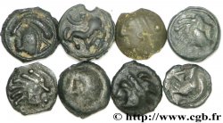 GAULE BELGIQUE - CELTIQUE Lot de 8 potins à étudier