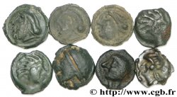 GAULE BELGIQUE - CELTIQUE Lot de 8 potins à étudier