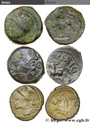 GALLO-BELGIAN - CELTICA Lot de 2 bronzes et un denier