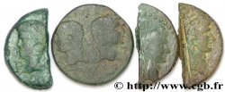 NEMAUSUS - NIMES - AUGUSTUS und AGRIPPA Lot de 1 Dupondius et 3 demi-as