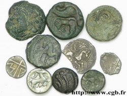GAULE BELGIQUE - CELTIQUE Lot de 10 monnaies variées