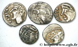 GAULE BELGIQUE - CELTIQUE Lot de 5 deniers