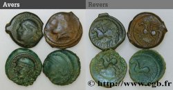 GALLIEN - BELGICA - SUESSIONES (Region die Soissons) Lot de 4 bronzes CRICIRV