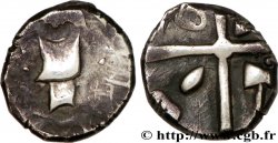VOLQUES TECTOSAGES (région de Toulouse) Drachme “à la tête cubiste”, S. 33, hache au quatrième canton