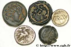 Gaule Lot de 5 monnaies variées