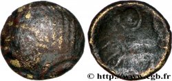 ÉDUENS / ARVERNES, INCERTAINES Quart de statère de bronze, type de Siaugues-Saint-Romain