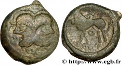 GALLIA BELGICA - SUESSIONES (Regione de Soissons) Bronze à la tête janiforme, classe II