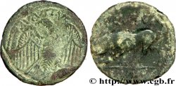 CENTER, UNSPECIFIED Lot de deux bronzes (semis), au taureau et l’aigle