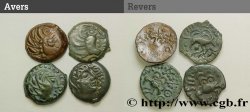 GALLIEN - SENONES (Region die Sens) Lot de 4 bronzes à l’oiseau, classes variées