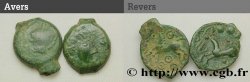GALLIA BELGICA - SUESSIONES (Regione de Soissons) Lot de 2 petits bronzes au cheval et aux annelets