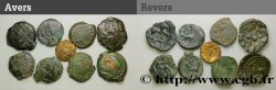 Gallia Lot de 8 bronzes variés et 1 quart de statère