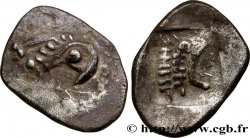 MASSALIA - MARSEILLE Hémiobole du trésor d Auriol à la tête de griffon et à la tête de lion à gauche