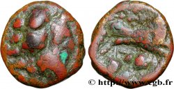 GALLIA BELGICA - ATREBATES (Región de Arras) Bronze CAITIO/AMANDI, stylisé
