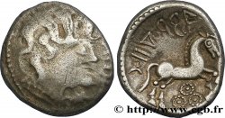 GALLIA BELGICA - SUESSIONES (Area of Soissons) Denier au cheval NIDE/ALABRODIIOS