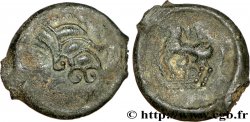 GALLIA - BITURIGES CUBI (Región de Bourges) Bronze au cheval et aux trois annelets
