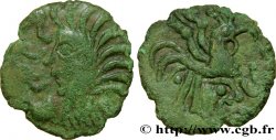GALLIA - BELGICA - BELLOVACI (Regione di Beauvais) Bronze au coq à tête humaine