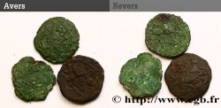 GALLIA - BELGICA - BELLOVACI (Regione di Beauvais) Lot de 3 bronzes au coq, “type d’Hallencourt”