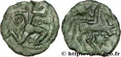 GALLIA - BELGICA - BELLOVACI (Región de Beauvais) Bronze au personnage courant, aux astres