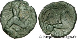 GALLIA - BELGICA - BELLOVACI (Regione di Beauvais) Bronze au personnage courant à gauche, revers à la rouelle