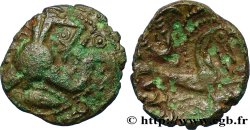 GALLIEN - BELGICA - BELLOVACI (Region die Beauvais) Bronze au personnage courant, à l’astre rayonnant