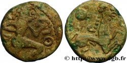 GALLIA BELGICA - BELLOVACI (Area of Beauvais) Bronze au personnage courant et à l’androcéphale