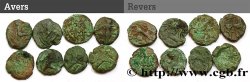GALLIEN - BELGICA - BELLOVACI (Region die Beauvais) Lot de 8 bronzes au personnage courant
