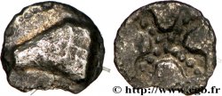 MASSALIA - MARSEILLES Obole à la tête de bélier à gauche et au carré creux orné, du type du trésor d’Auriol 