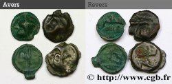 GAULE BELGIQUE - CELTIQUE Lot de 4 potins