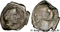GALLIA - NEDENES (oppidum of Montlaures) Obole au cheval retourné